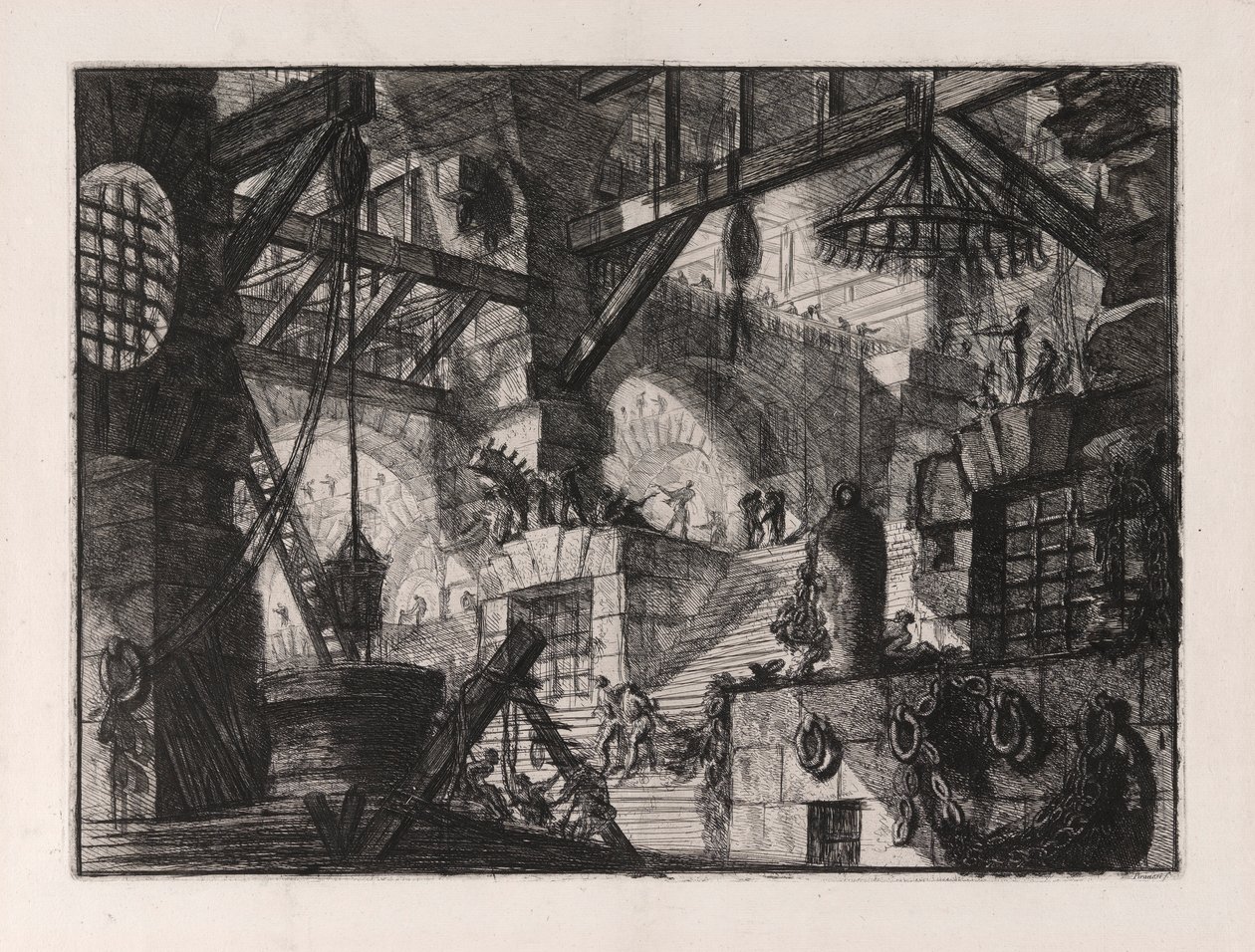 El Pozo, placa 13 de Carceri d de Giovanni Battista Piranesi