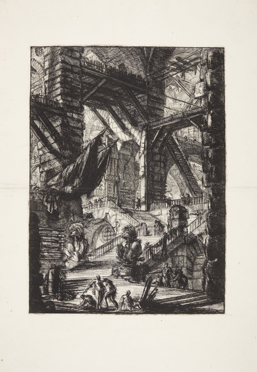 La escalera con trofeos de Giovanni Battista Piranesi