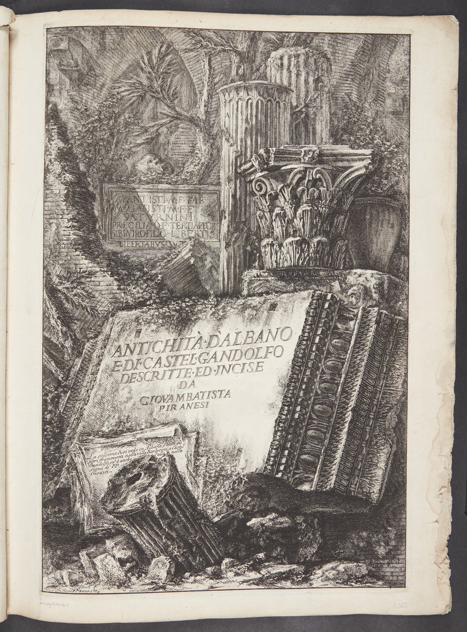 Portada de Giovanni Battista Piranesi