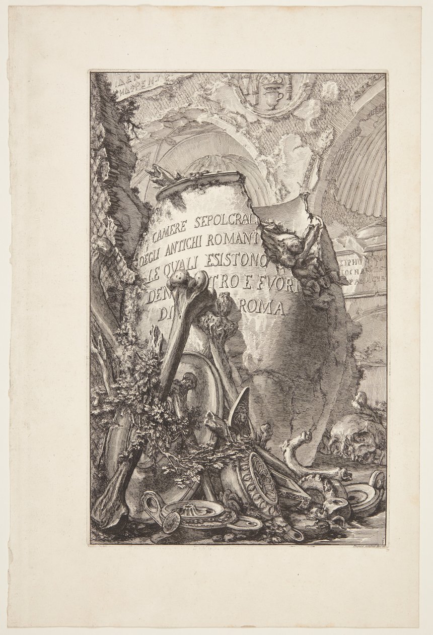 Cámaras funerarias de los antiguos romanos, en Roma y fuera de la ciudad de Giovanni-Battista Piranesi