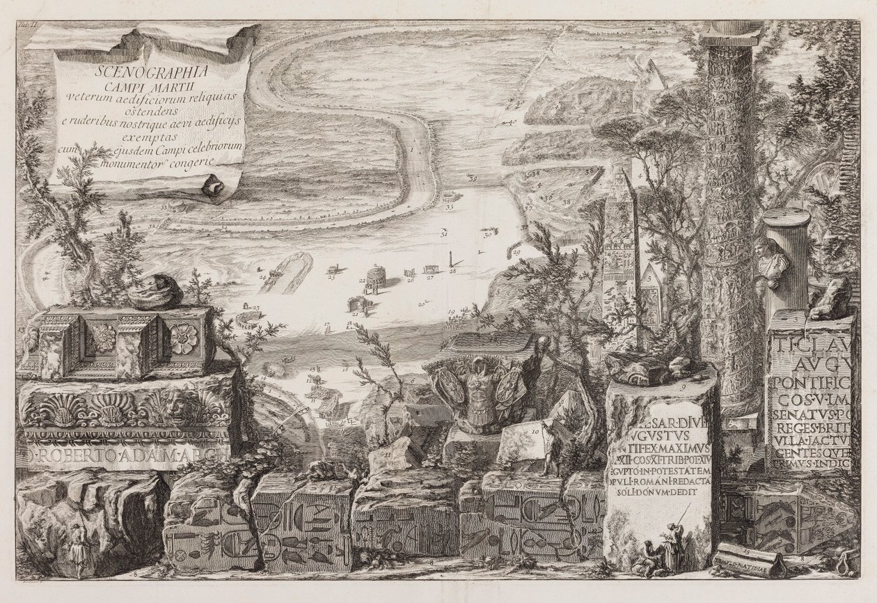 Vista del Campo de Marte de Giovanni Battista Piranesi