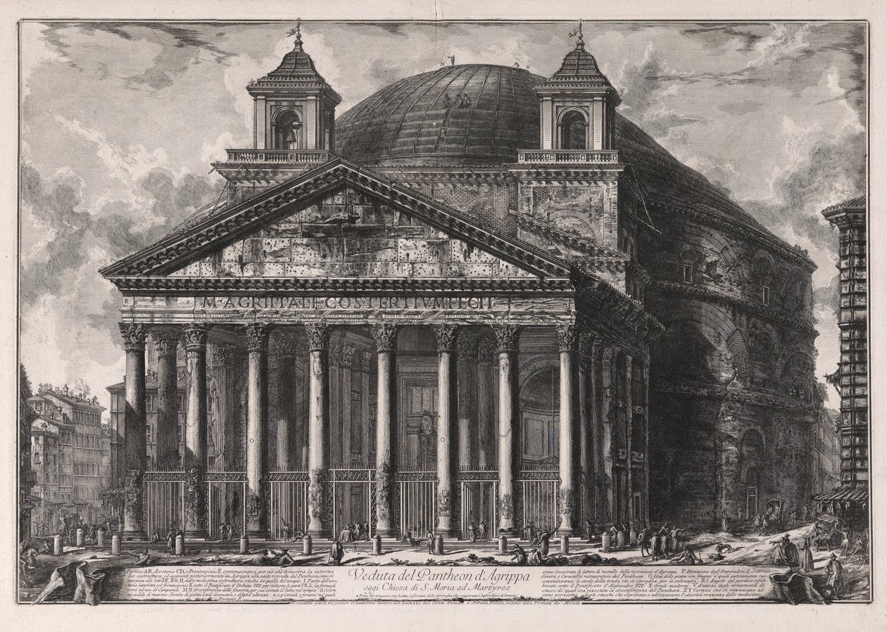 Vista del Panteón d de Giovanni Battista Piranesi