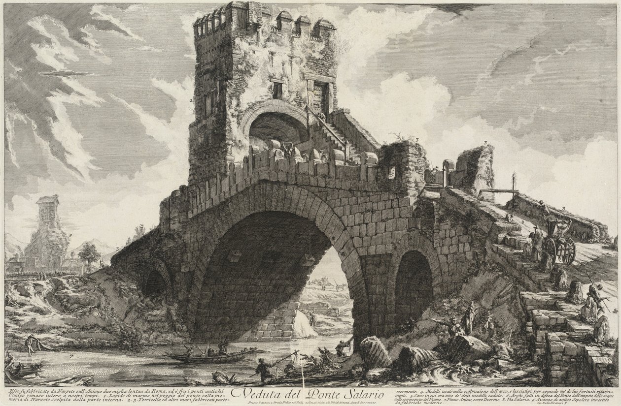 Vista del Ponte Salario de Giovanni Battista Piranesi