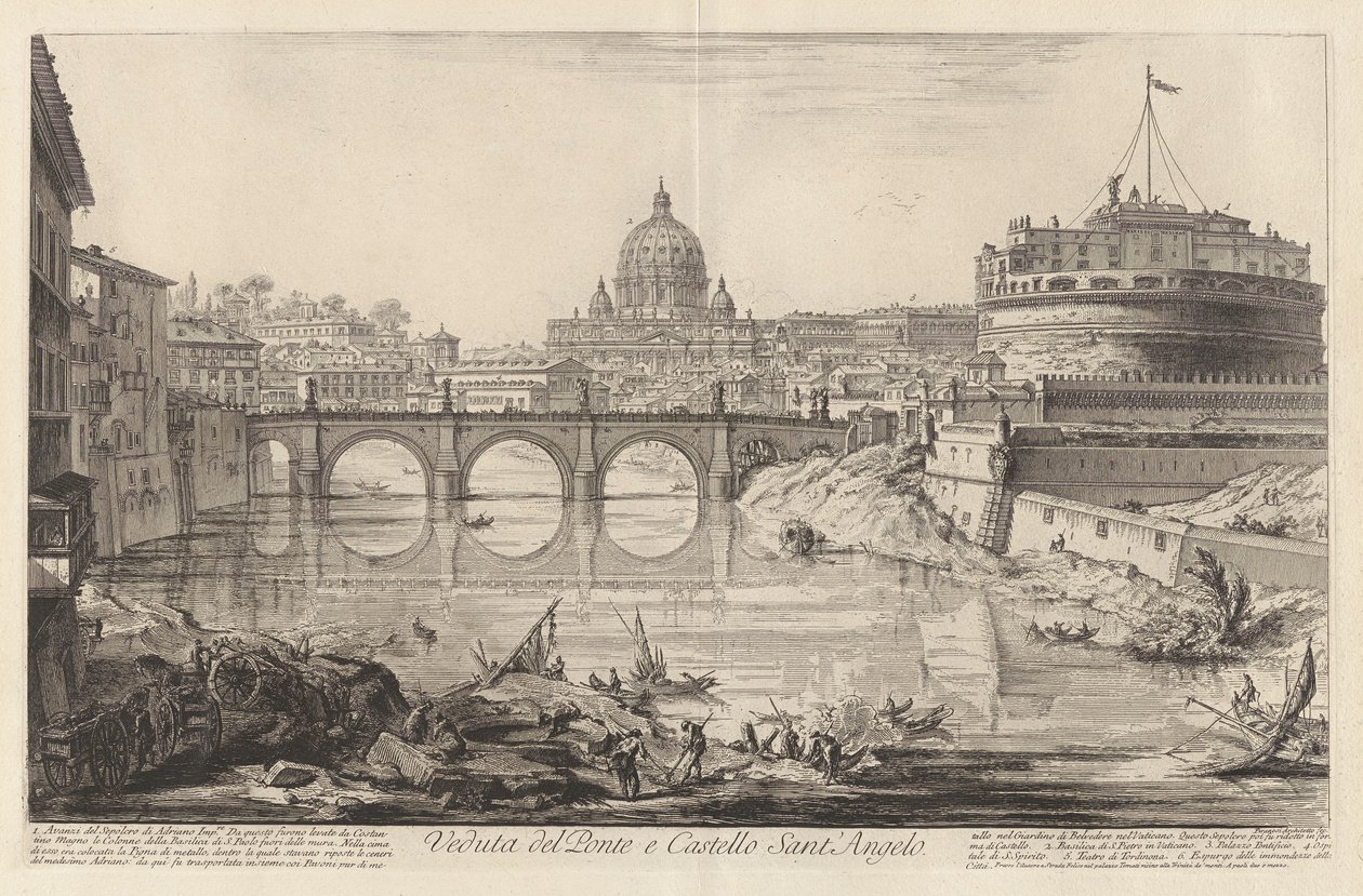 Vista del Puente y Castillo Sant de Giovanni Battista Piranesi