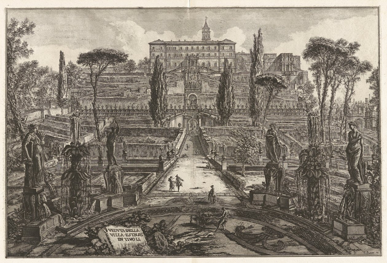 Vista de la Villa d de Giovanni Battista Piranesi