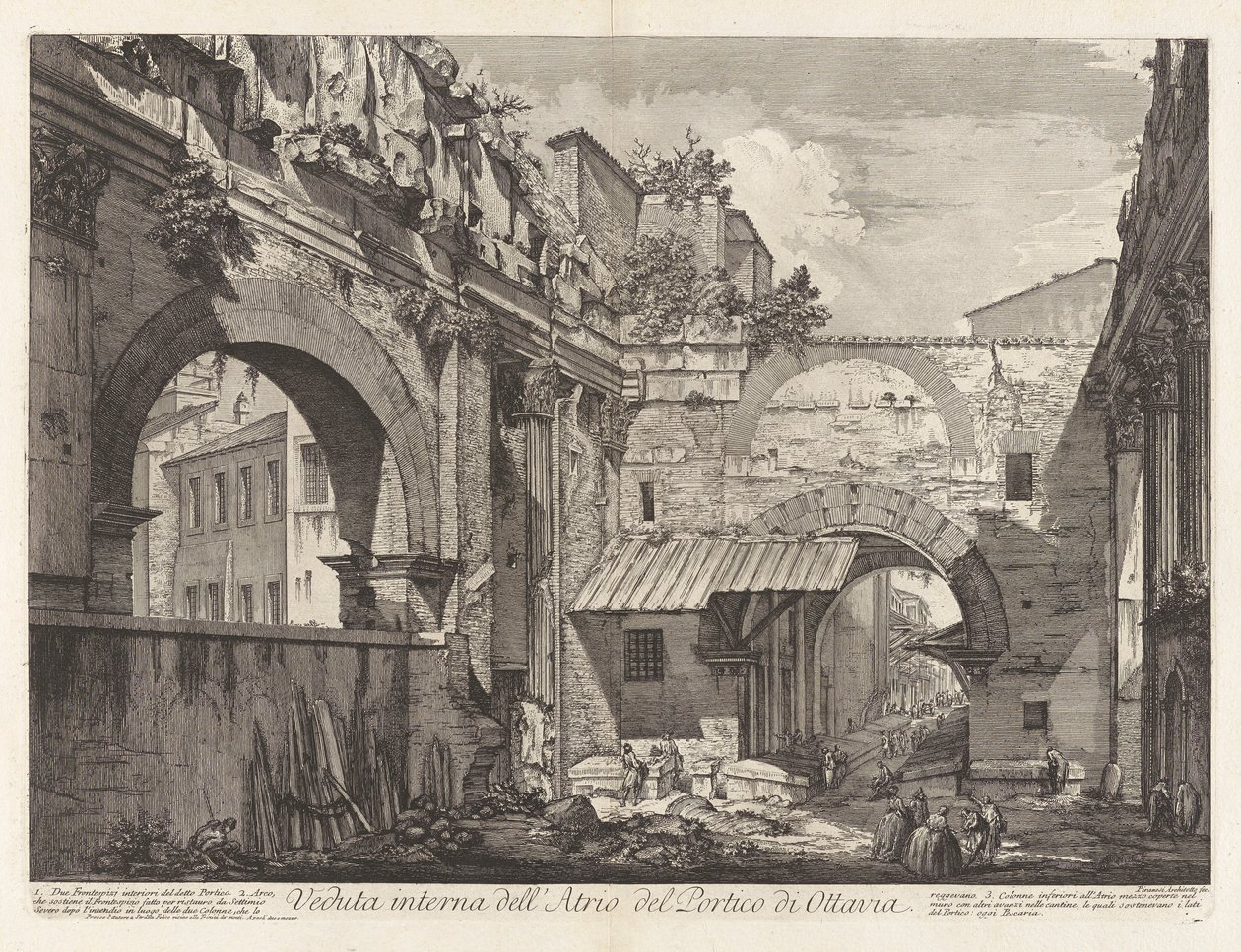 vista interna de la de Giovanni Battista Piranesi
