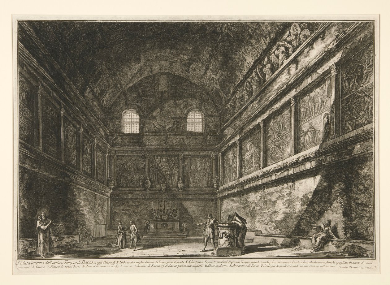 vista interna de la de Giovanni Battista Piranesi