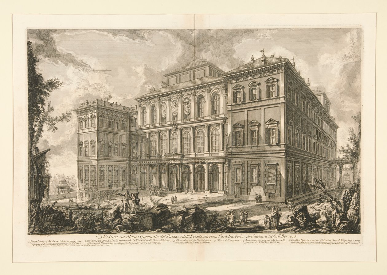 Vista del palazzo dell de Giovanni Battista Piranesi