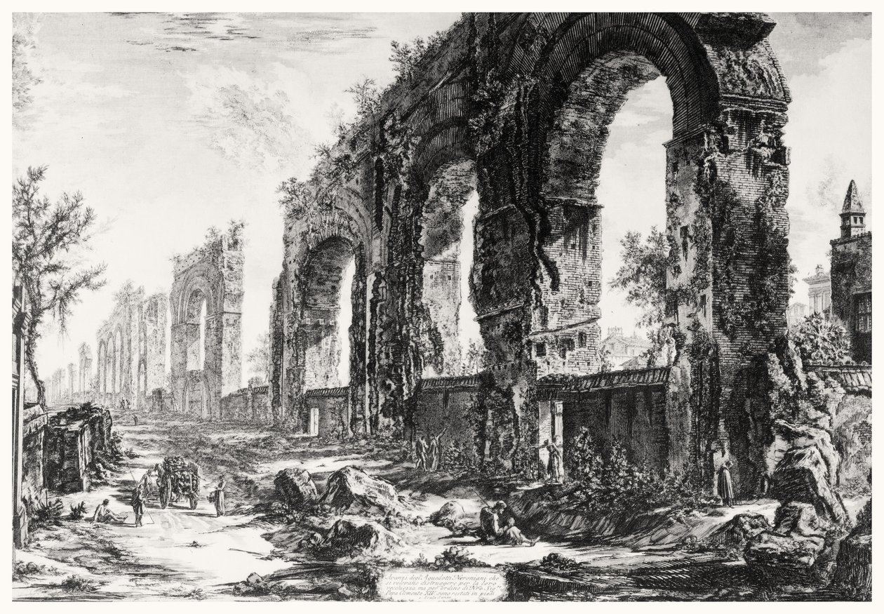 Vista del Acueducto de Nerón, de la serie 