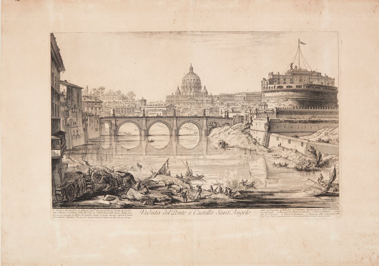 Vista del puente y del castillo de Sant