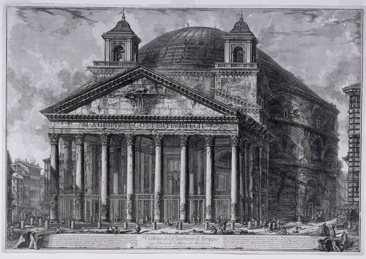 Vista del Panteón de Agripa de Giovanni Battista Piranesi