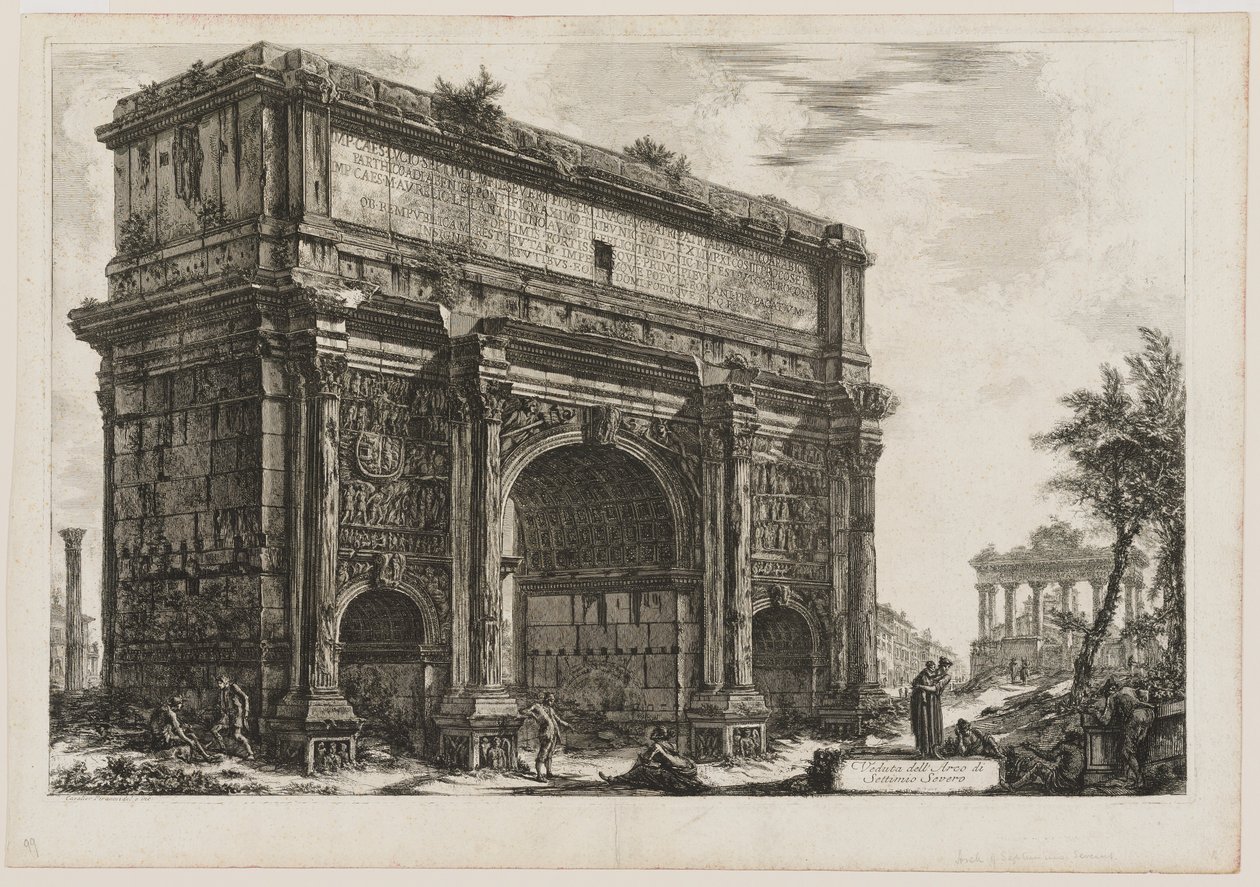 Vista de Septimio Severo de Giovanni Battista Piranesi