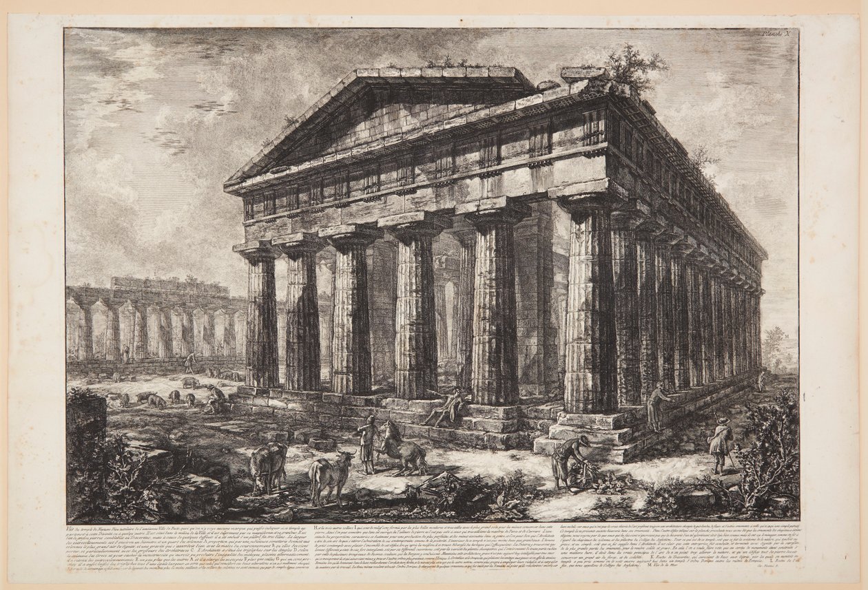 Vista del templo de Neptuno [...] de Giovanni Battista Piranesi