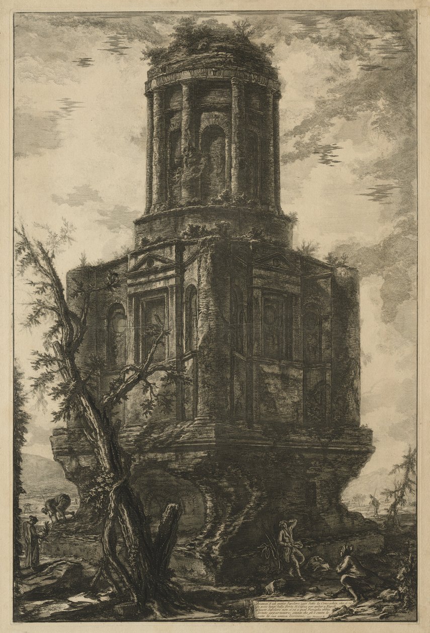 Vistas de Roma: La tumba, llamada La Connocchia, 1776 de Giovanni Battista Piranesi