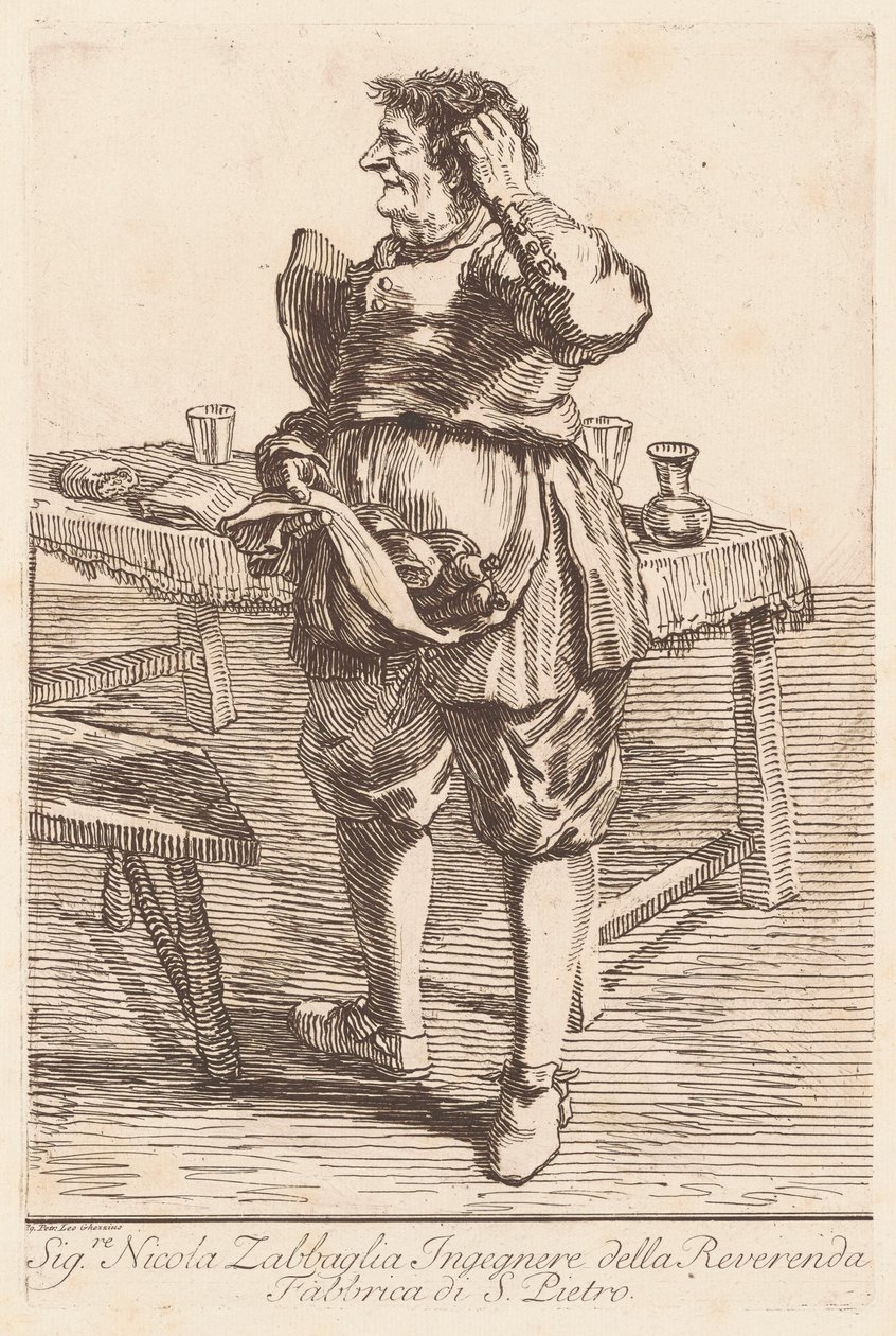 Sig. Nicola Zabbaglia de Giovanni Battista Piranesi, after Pier Leone Ghezzi