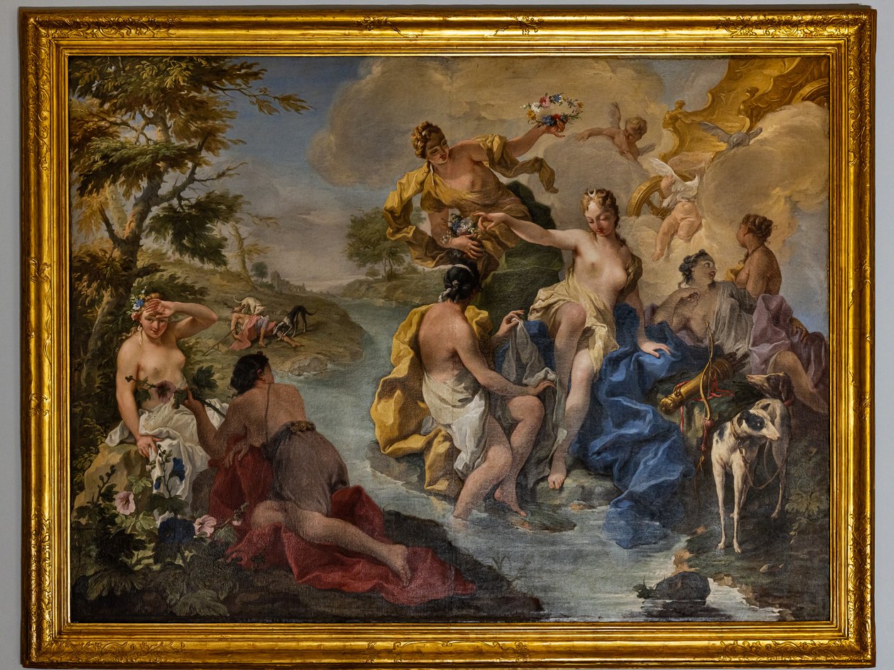 Diana y las ninfas de Giovanni Battista Pittoni