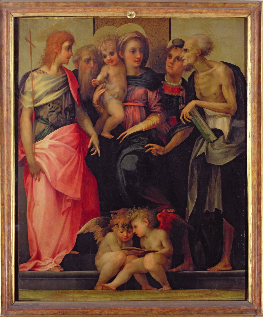 Madonna y Niño con Santos, c.1518 de Giovanni Battista Rosso Fiorentino