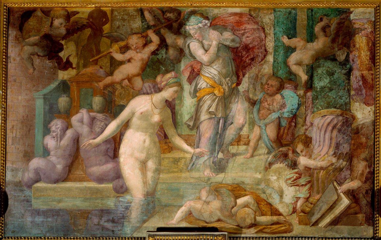 Escuela de Fontainebleau: Venus en la fuente de Giovanni Battista Rosso Fiorentino