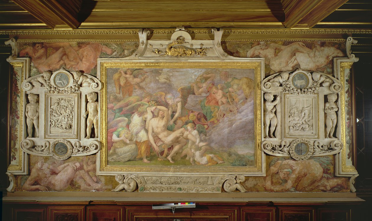 La Muerte de Adonis (detalle) de Giovanni Battista Rosso Fiorentino
