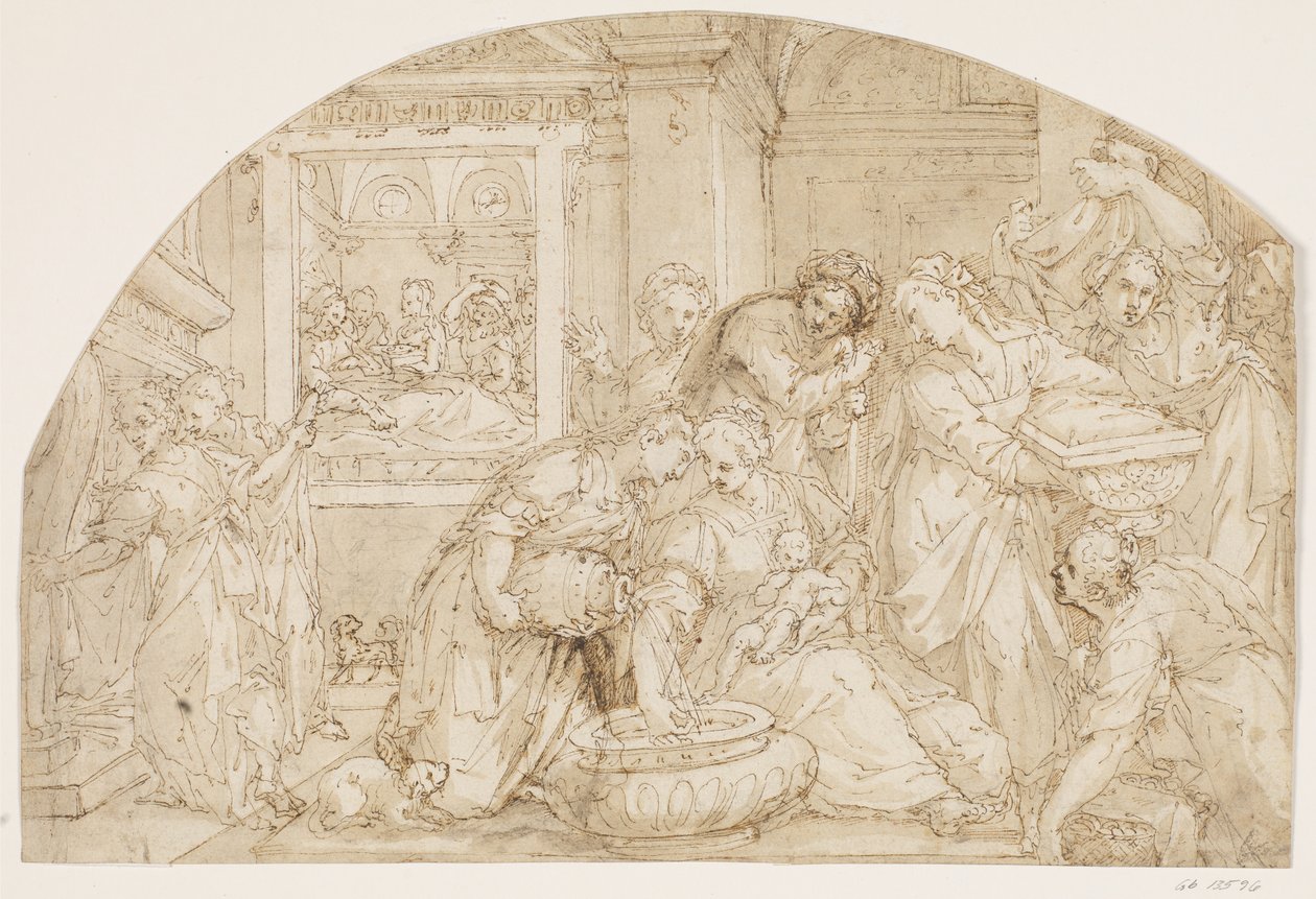 Nacimiento de María de Giovanni Battista Rovere