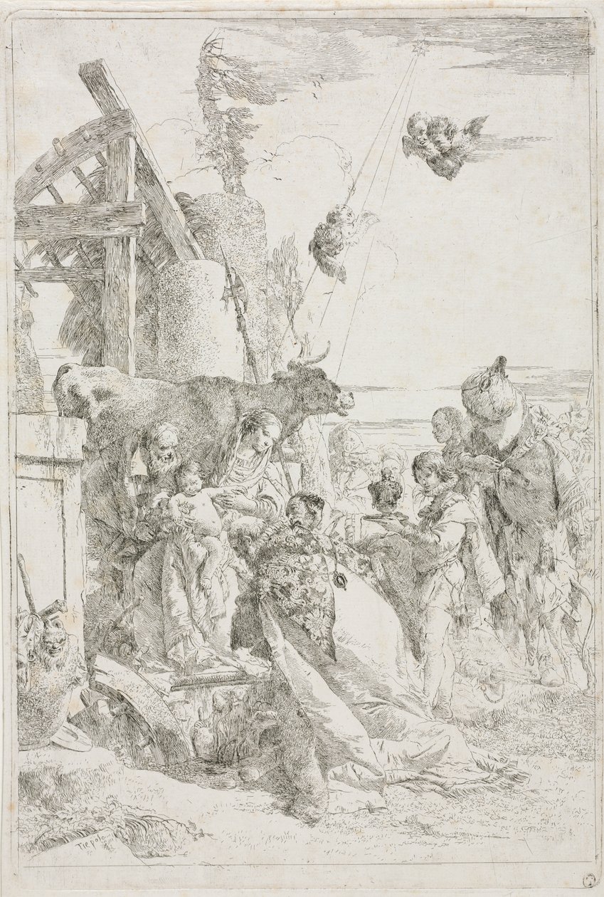 Adoración de los Magos de Giovanni Battista Tiepolo