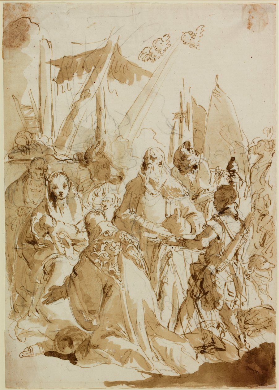 Adoración de los Reyes Magos de Giovanni Battista Tiepolo