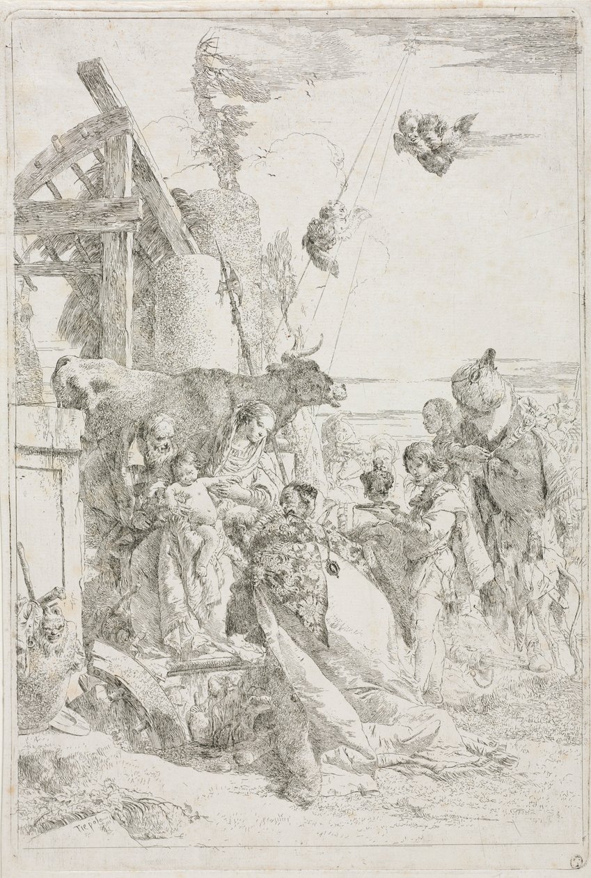 Adoración de los Magos de Giovanni Battista Tiepolo