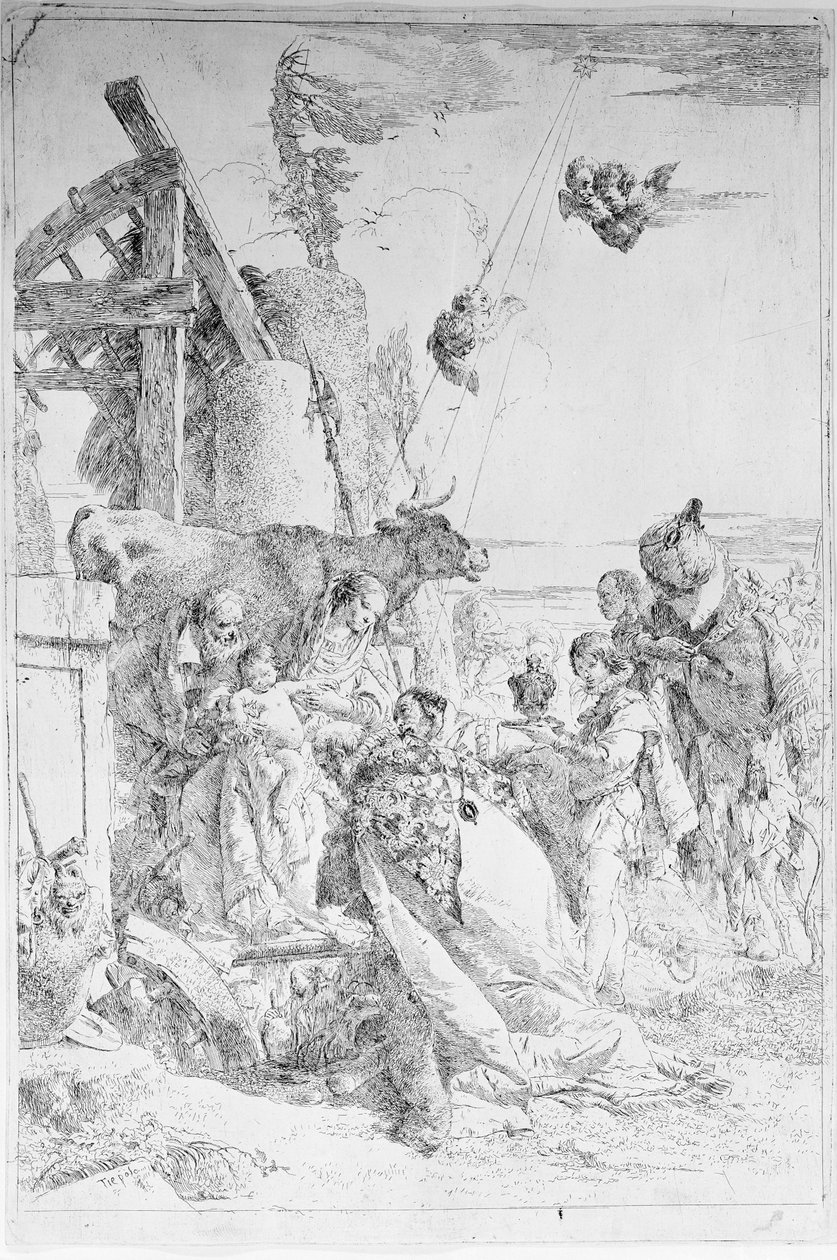 Adoración de los Magos de Giovanni Battista Tiepolo