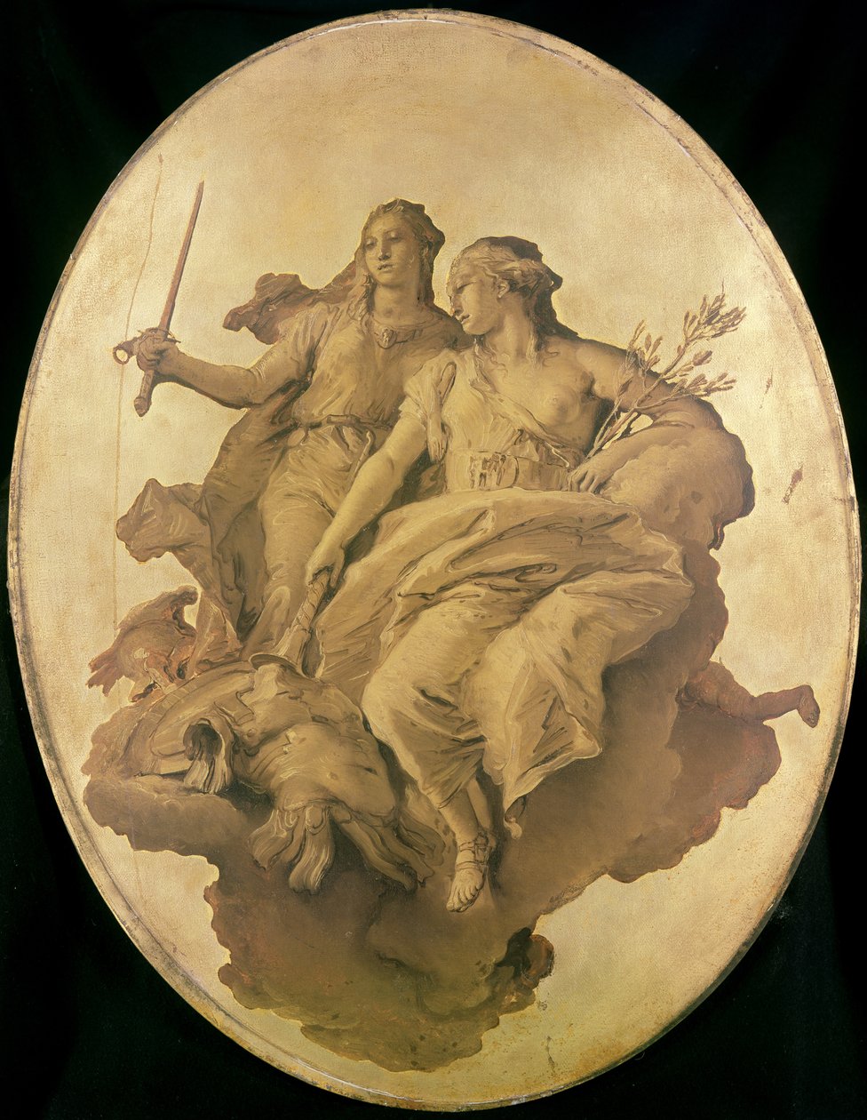 Alegoría de la paz y la justicia de Giovanni Battista Tiepolo