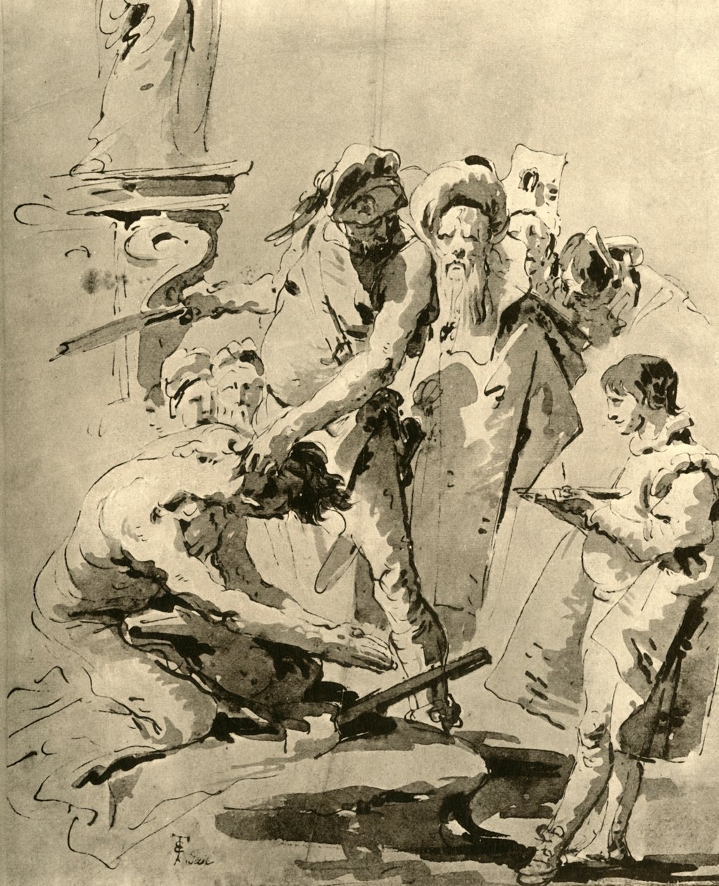 Decapitación de un santo, mediados del siglo XVIII, 1928 de Giovanni Battista Tiepolo