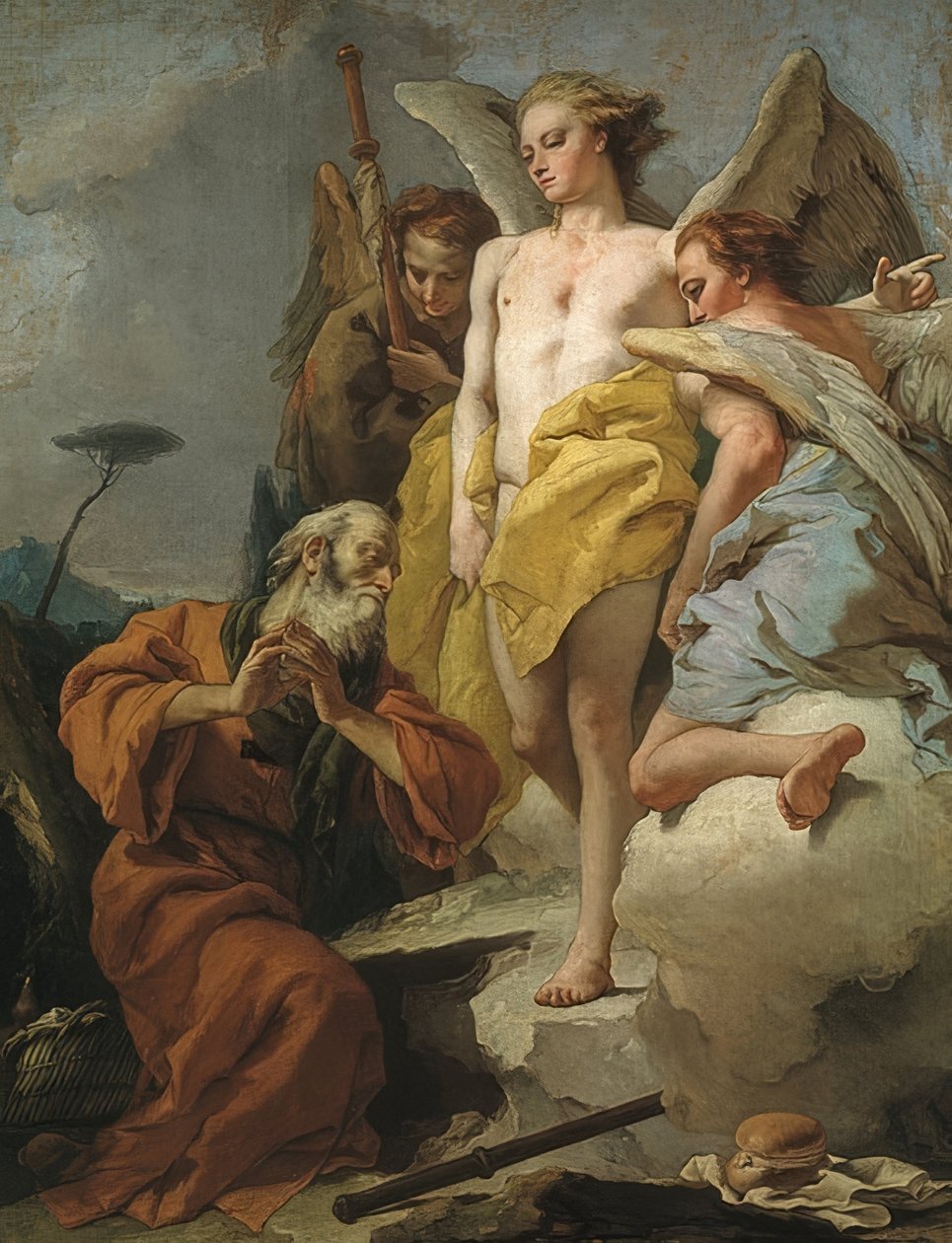 Visita de los tres ángeles a Abraham de Giovanni Battista Tiepolo