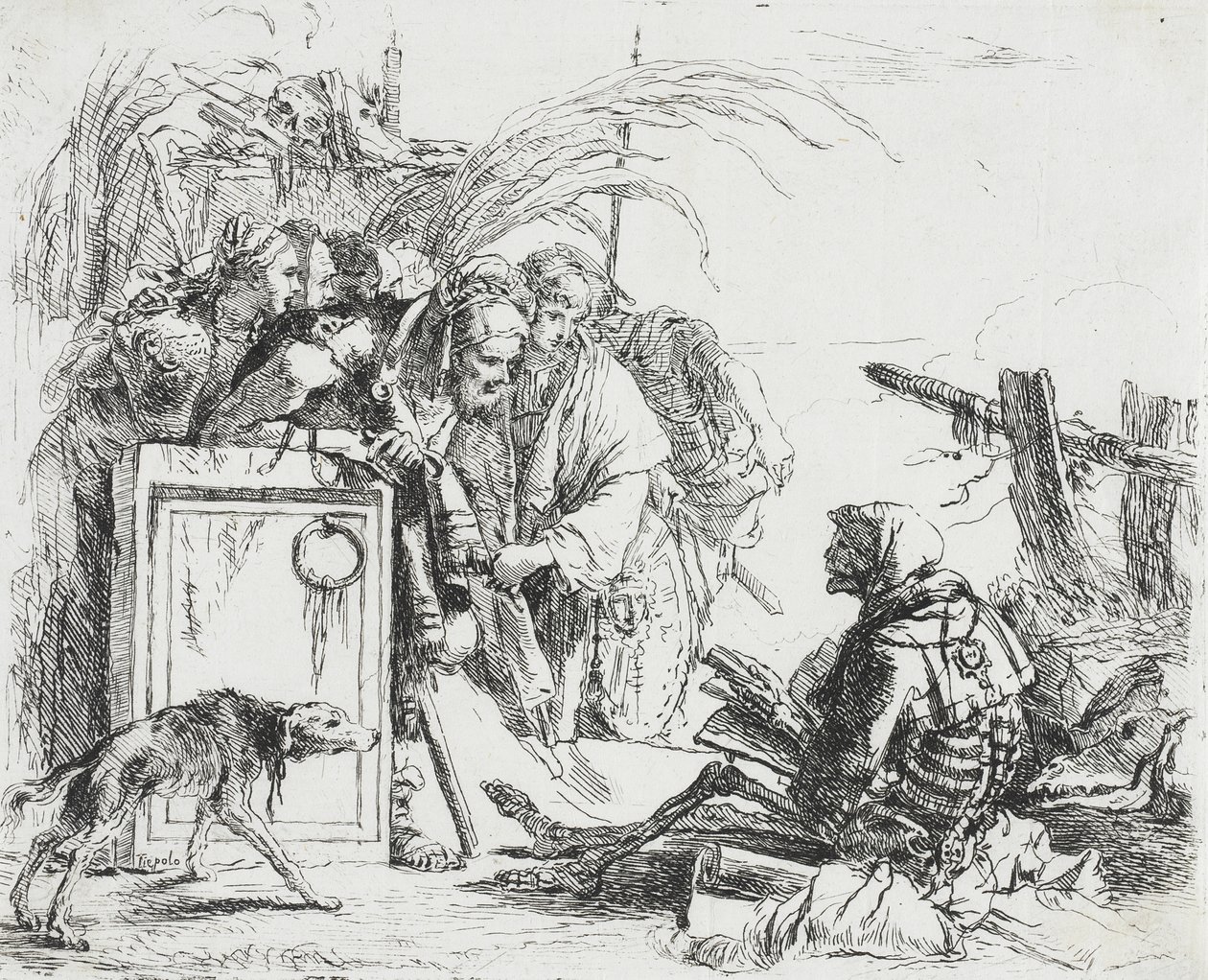 La muerte concede audiencia de Giovanni Battista Tiepolo
