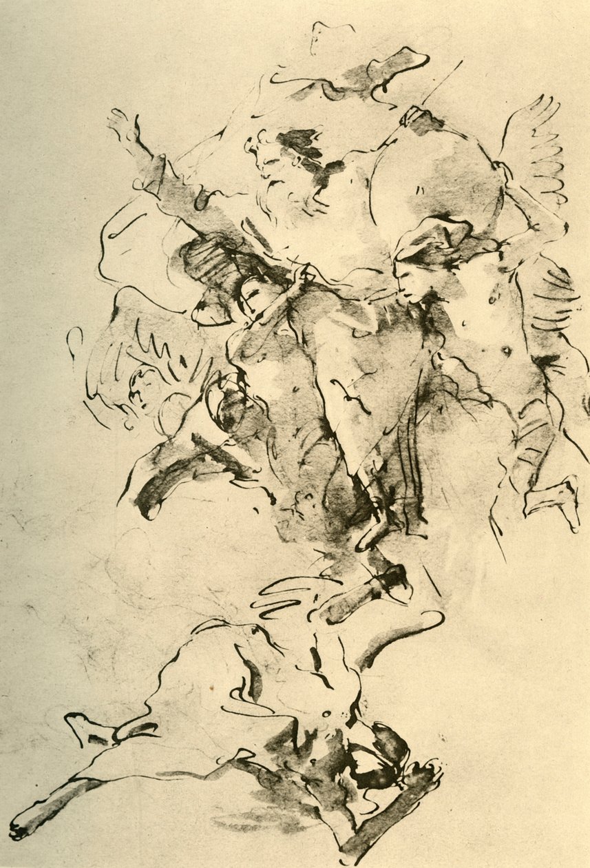 Dios Padre rodeado de ángeles de Giovanni Battista Tiepolo