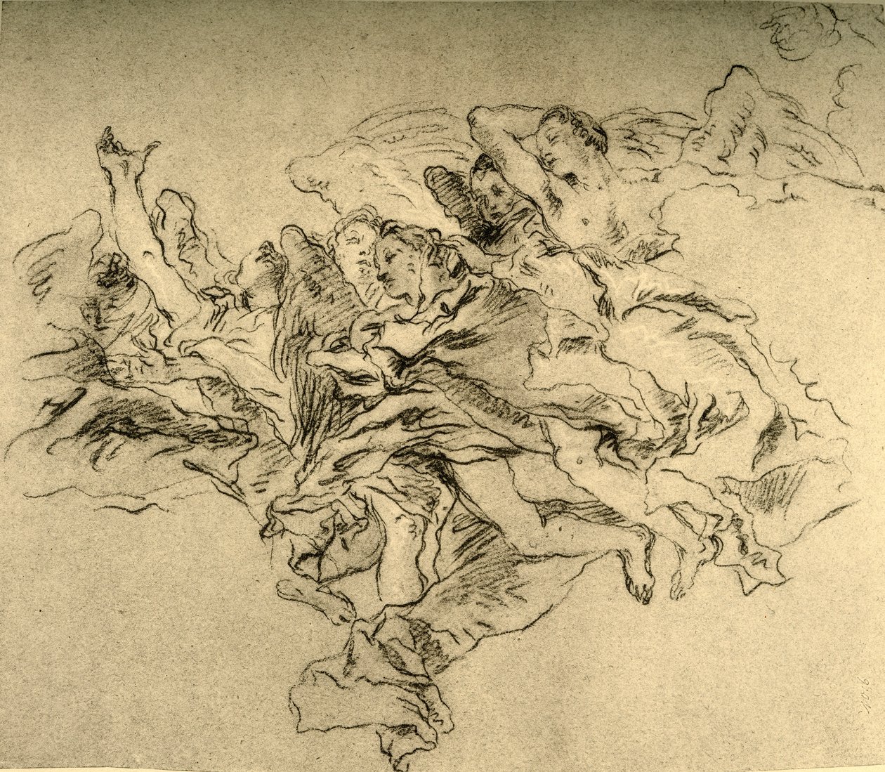 Grupo de ángeles flotantes de Giovanni Battista Tiepolo