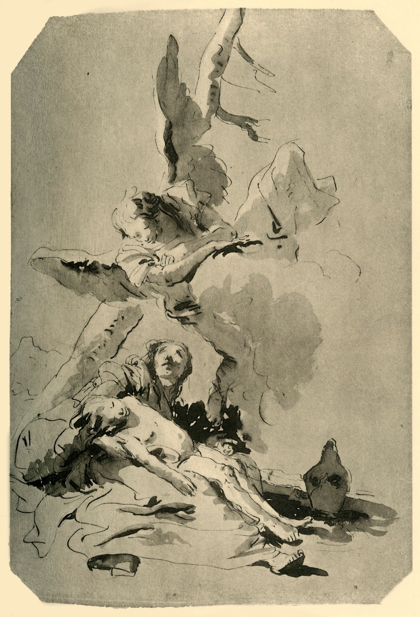 Agar e Ismael, 1735, 1928 de Giovanni Battista Tiepolo