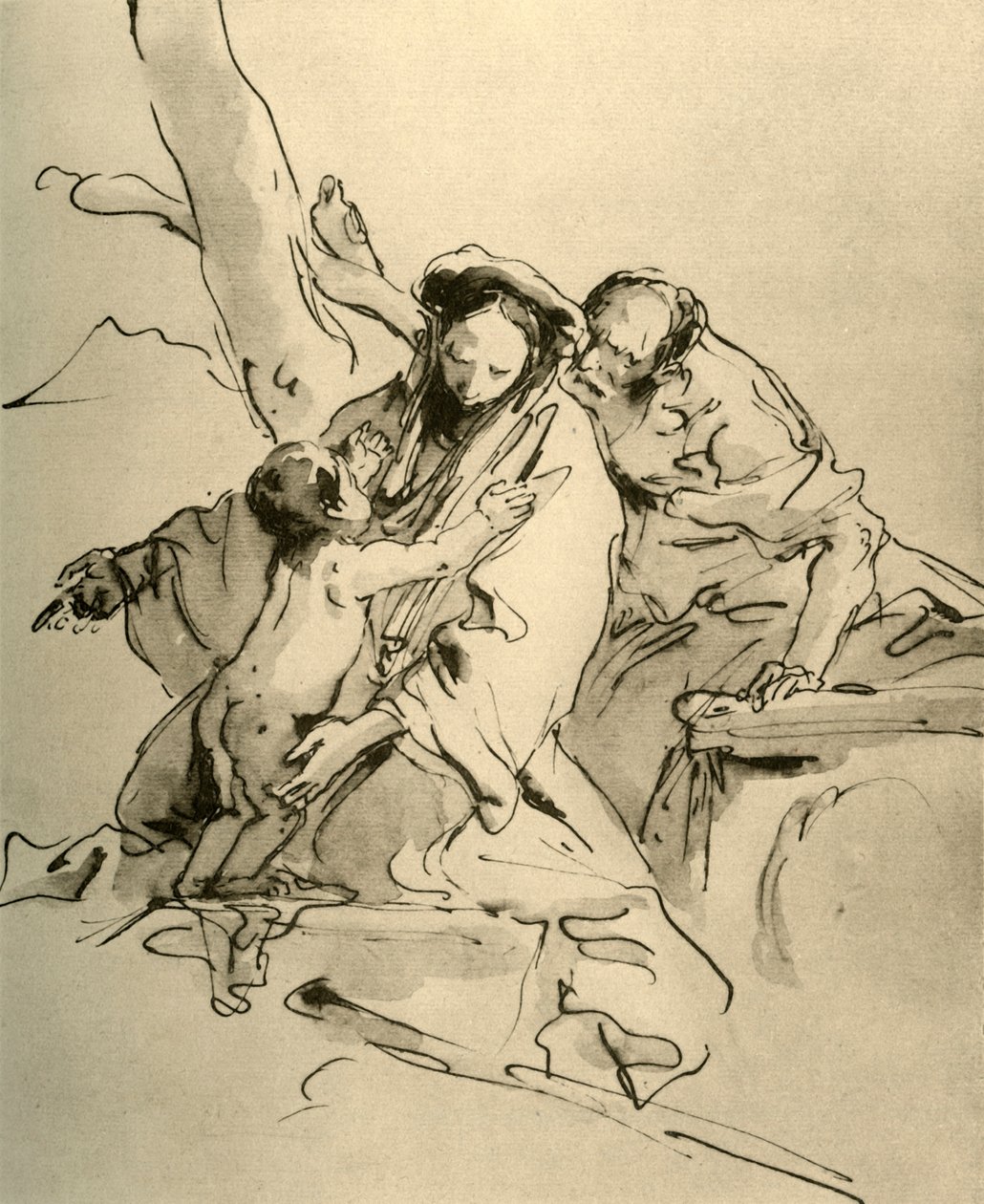 Sagrada Familia, mediados del siglo XVIII, 1928 de Giovanni Battista Tiepolo