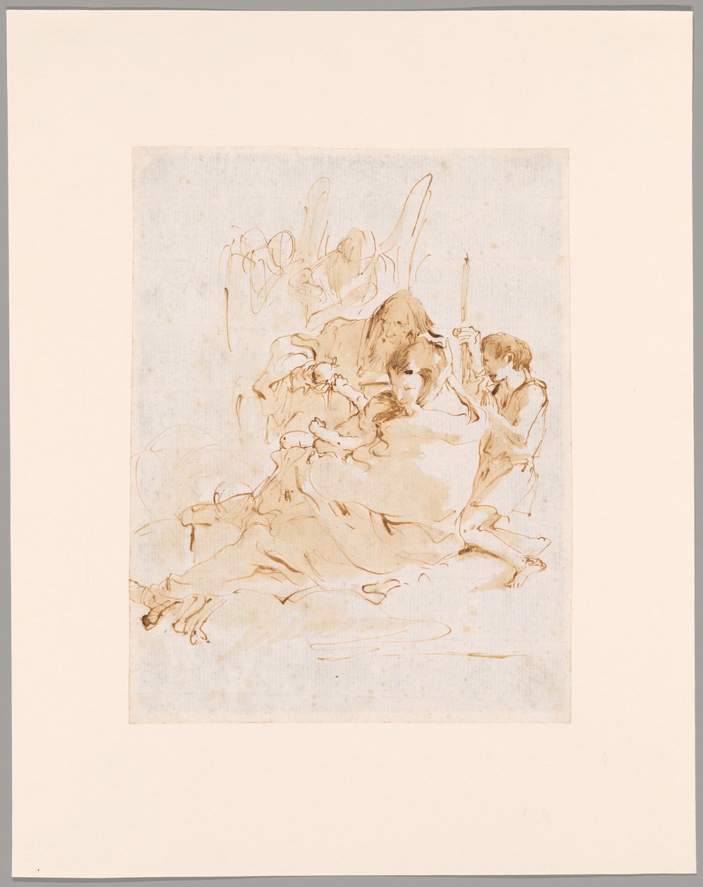 La Sagrada Familia con San Juan y dos ángeles de Giovanni Battista Tiepolo