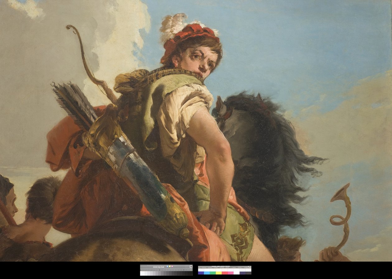 Cazador a caballo, 1718-30 de Giovanni Battista Tiepolo