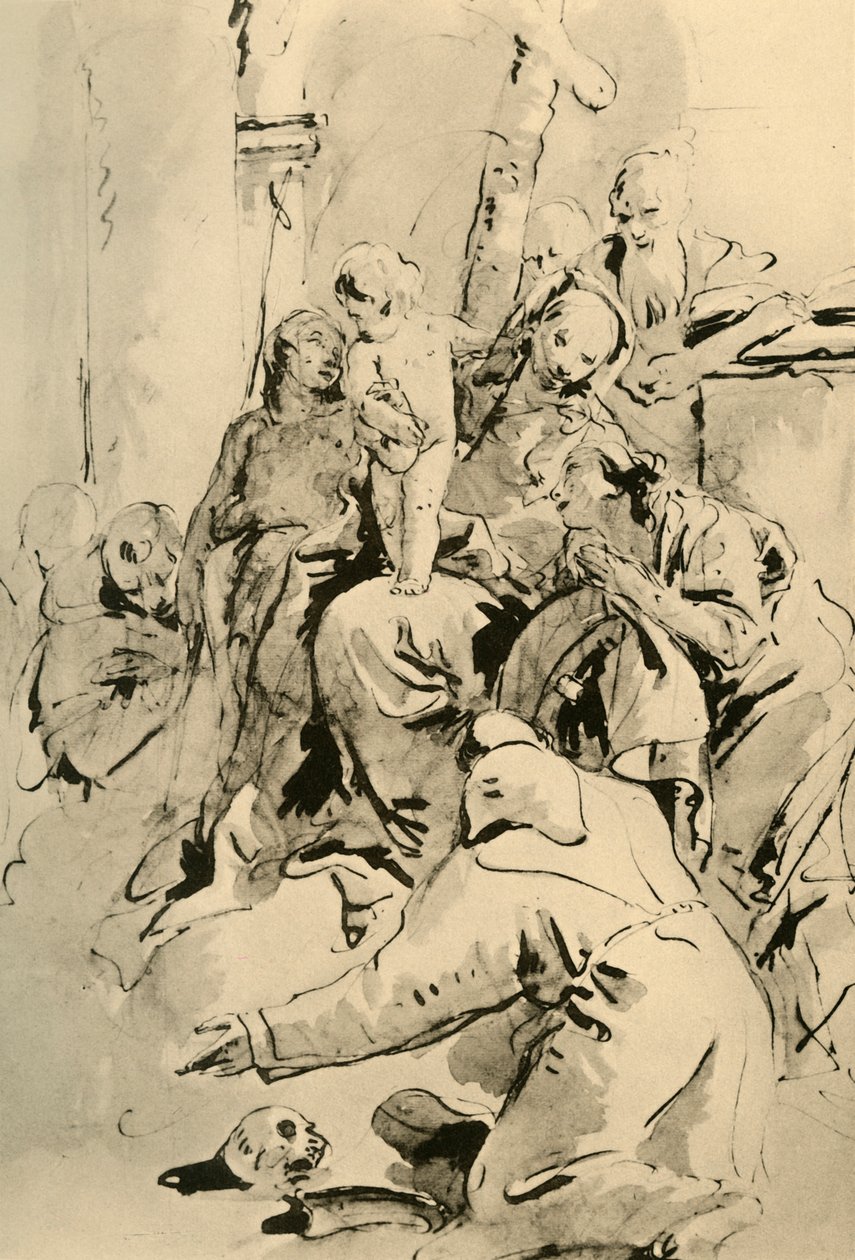 Madonna con santos, mediados del siglo XVIII, 1928 de Giovanni Battista Tiepolo