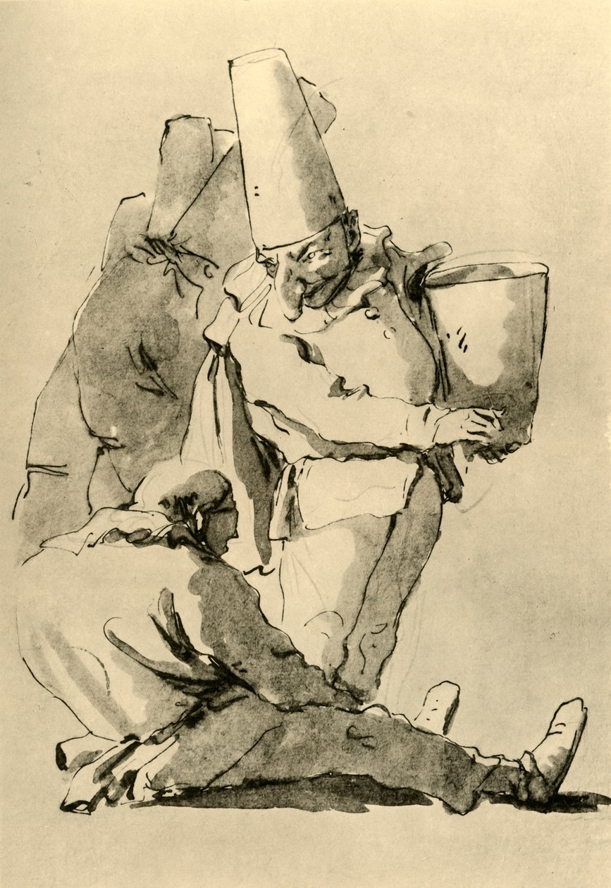 Pulcinelli, mediados del siglo XVIII, 1928 de Giovanni Battista Tiepolo