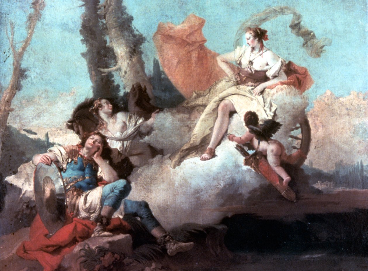 Rinaldo encantado por Armida 1742-1745 de Giovanni Battista Tiepolo