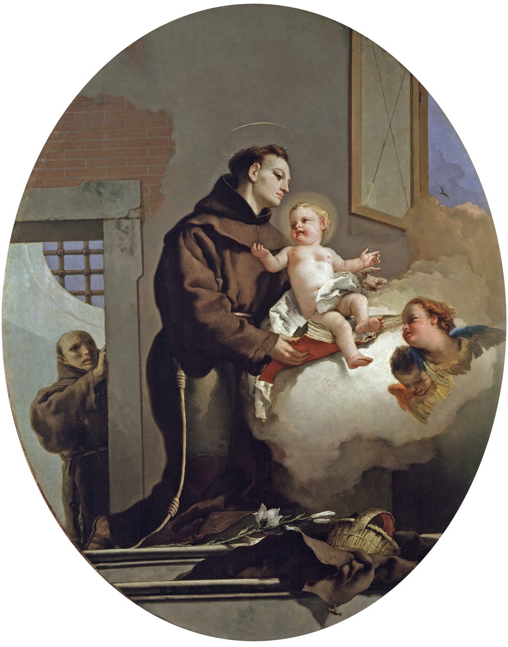 San Antonio de Padua con el Niño Jesús de Giovanni Battista Tiepolo