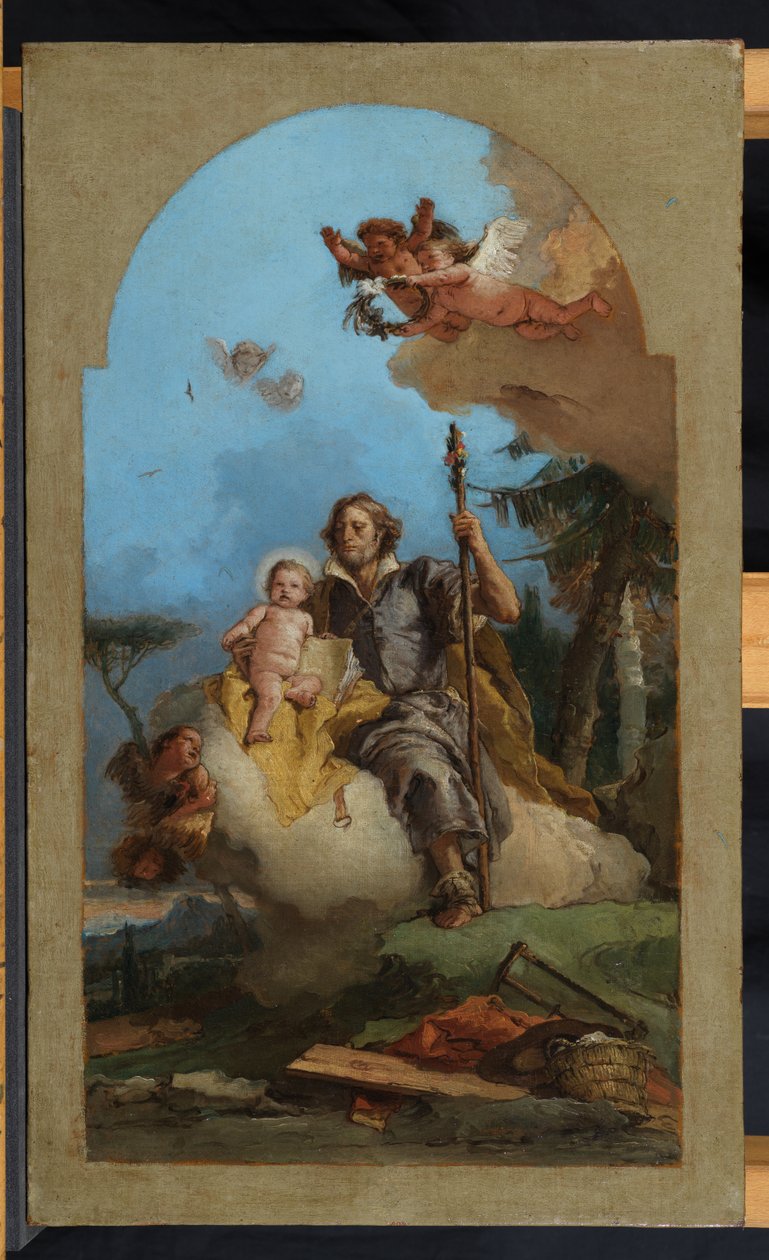 San José con el Niño Jesús, 1767 de Giovanni Battista Tiepolo