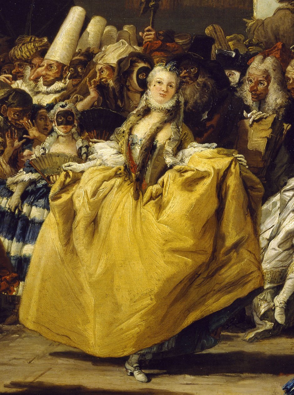 Escena de carnaval o El minué de Giovanni Battista Tiepolo