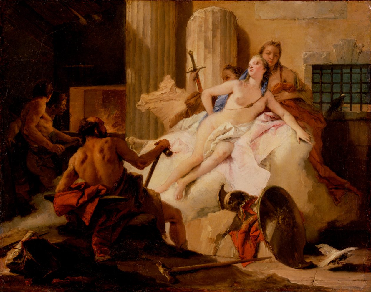 Boceto para "Venus y Vulcano" de Giovanni Battista Tiepolo