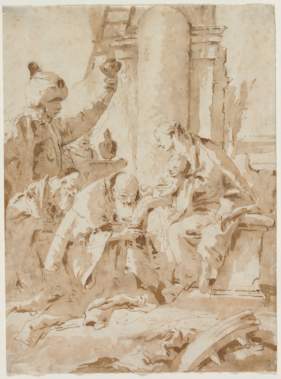 La adoración de los magos de Giovanni Battista Tiepolo
