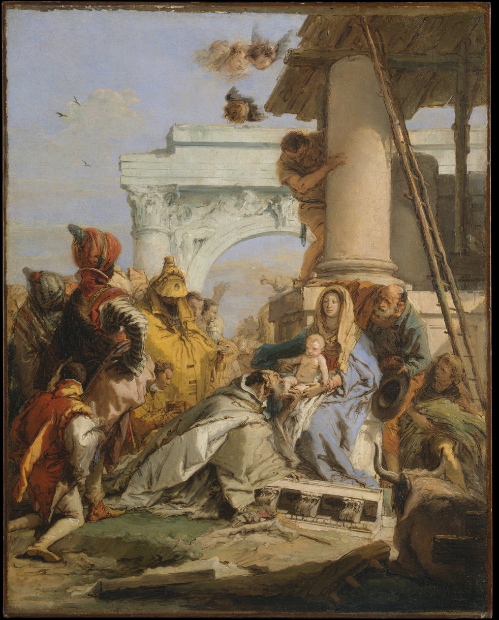 La adoración de los Reyes Magos de Giovanni Battista Tiepolo