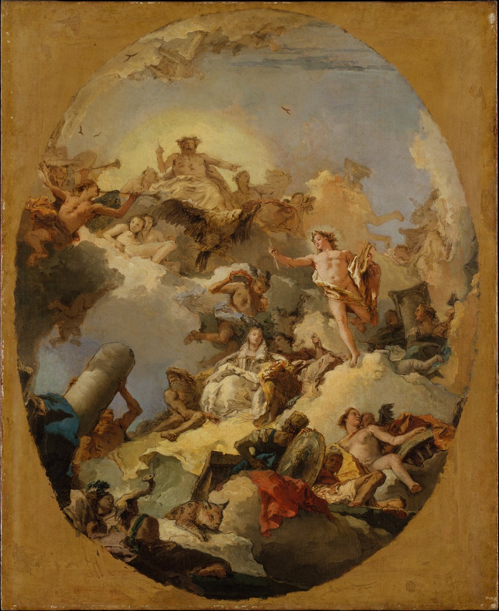 Die Apotheose der spanischen Monarchie de Giovanni Battista Tiepolo