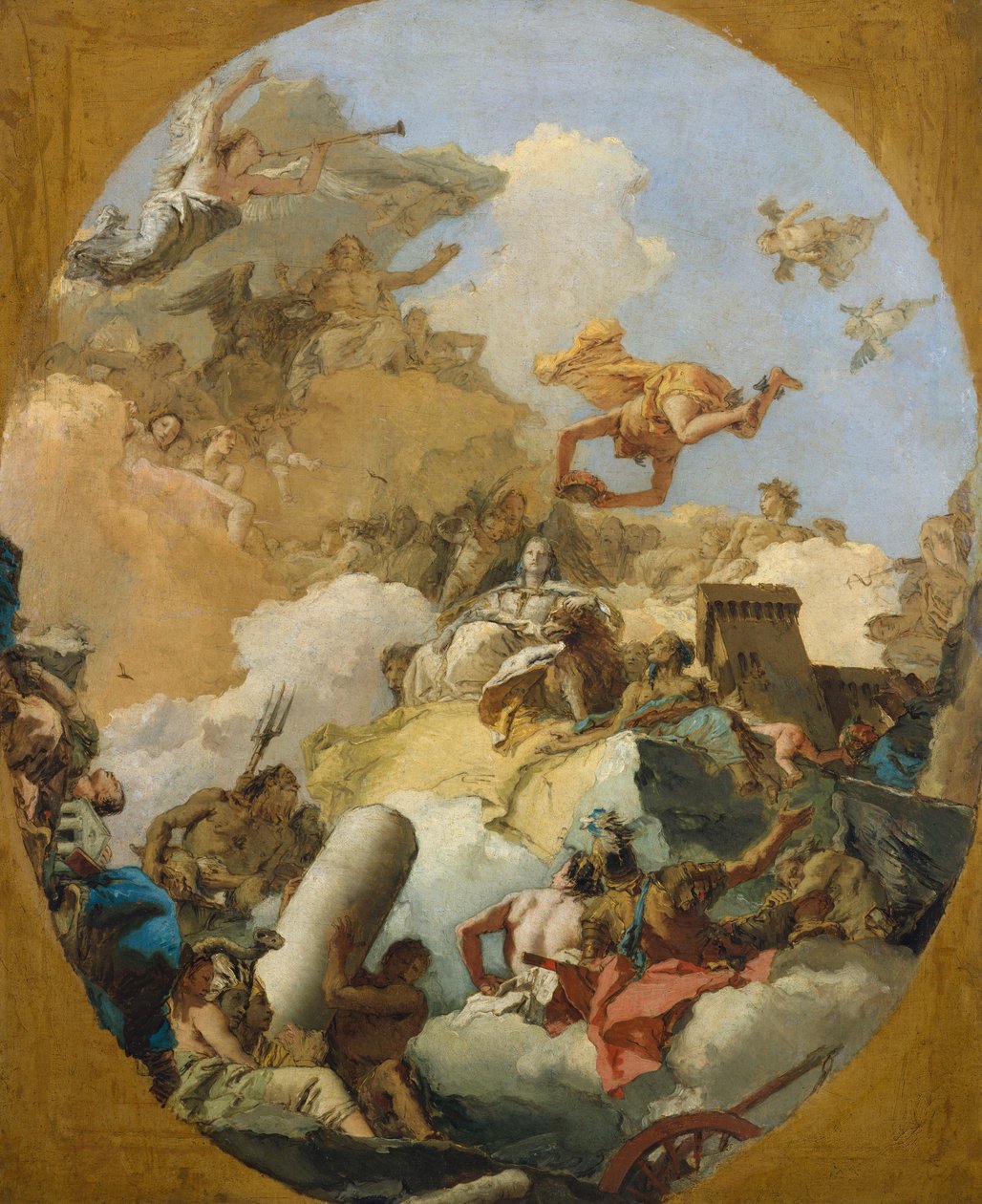 La apoteosis de la monarquía española, c.1765 de Giovanni Battista Tiepolo