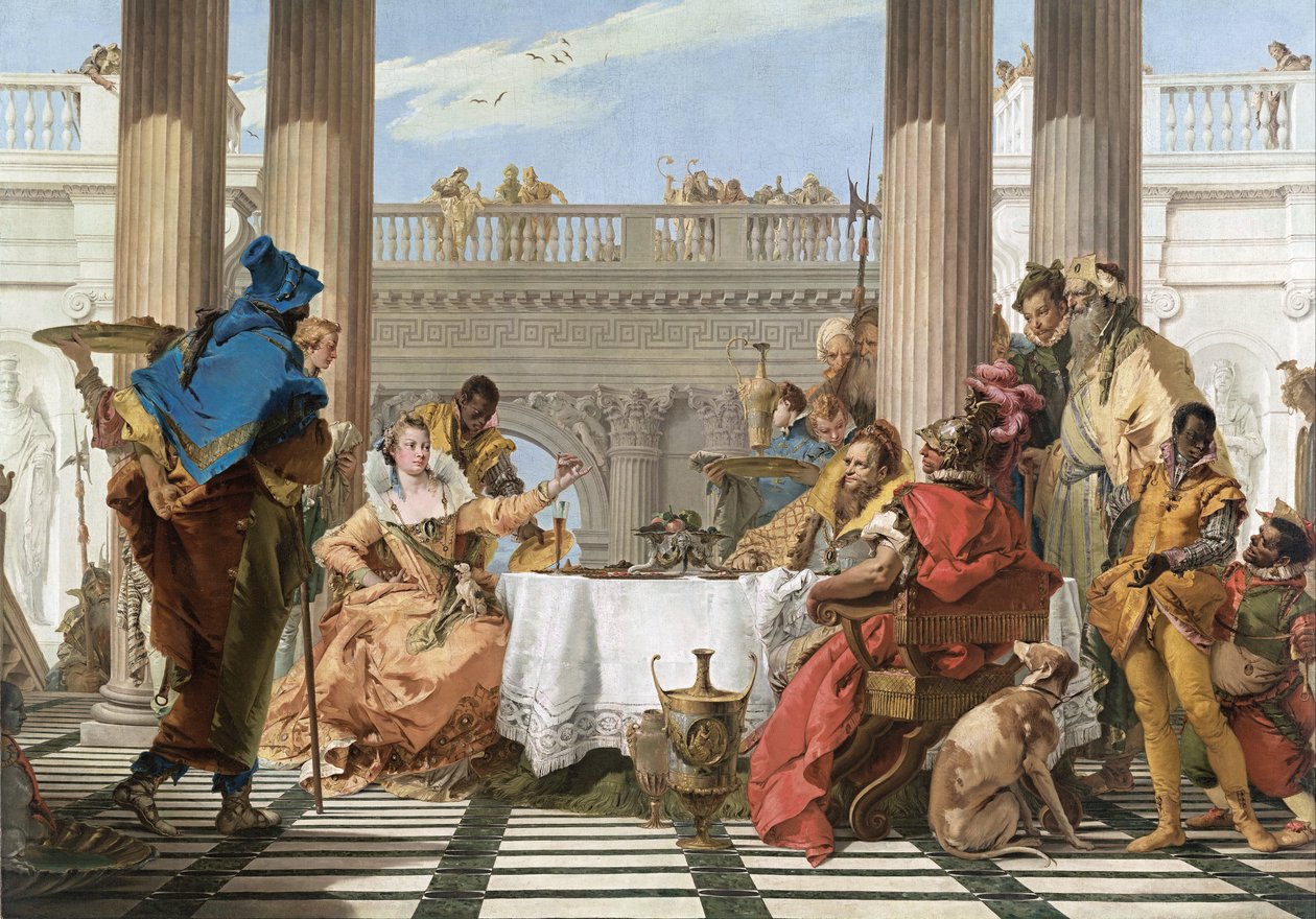 El banquete de Cleopatra de Giovanni Battista Tiepolo